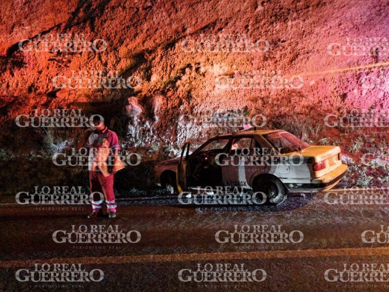 Muere taxista tras choque en la carretera federal Chilpancingo-Tixtla